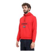 Rode Half-Zip Sweater Burgee Winter Napapijri , Red , Heren