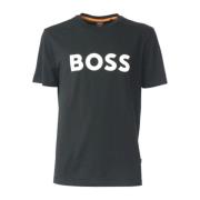 Mannen Thinking T-Shirt Hugo Boss , Black , Heren