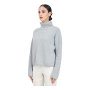 Grijze coltrui Max Mara , Gray , Dames