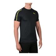 Korte Mouw Trainingsshirt Puma , Black , Heren