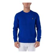 Ronde Hals Trui MET Logo Ralph Lauren , Blue , Heren