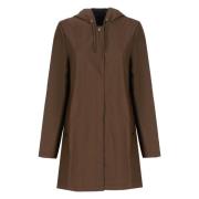 Bruine regenjas met capuchon en zakken Rains , Brown , Dames