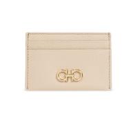 Kaarthouder Salvatore Ferragamo , Beige , Dames