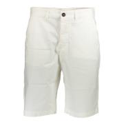 Witte Bermuda Shorts Slim Fit Katoen North Sails , White , Heren