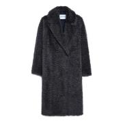 Grijze Alpaca Oversized Jas Stand Studio , Gray , Dames