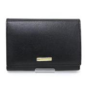 Pre-owned Leather wallets Burberry Vintage , Black , Unisex