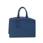 Pre-owned Leather handbags Louis Vuitton Vintage , Blue , Dames