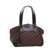 Pre-owned Canvas handbags Louis Vuitton Vintage , Brown , Dames