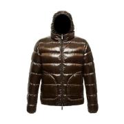 Omkeerbare Hoodie Jas, Bruin/Zwart, Eendendons Centogrammi , Brown , H...