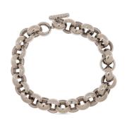 Zilveren Choker met Strass en T-Bar Marni , Gray , Dames