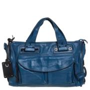 Pre-owned Leather shoulder-bags Chloé Pre-owned , Blue , Dames