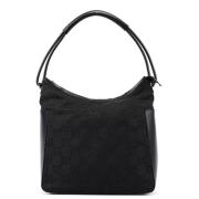 Pre-owned Leather handbags Gucci Vintage , Black , Dames