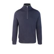 Blauwe Merino Funnel Neck Trui PS By Paul Smith , Blue , Heren