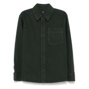 Katoenen overshirt A.p.c. , Green , Heren