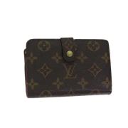 Pre-owned Coated canvas wallets Louis Vuitton Vintage , Brown , Dames