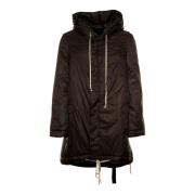 Gewatteerde parka met capuchon en visstaart Rick Owens , Black , Heren