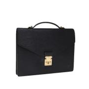 Pre-owned Leather louis-vuitton-bags Louis Vuitton Vintage , Black , D...