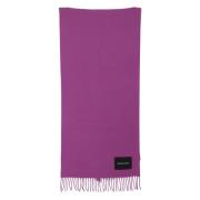 Groot Logo Patch Sjaal Woolrich , Purple , Dames