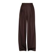 Jac Broek in Trendy Stijl Semicouture , Brown , Dames