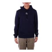 Blauwe hoodie met voor- en achterlogo Lacoste , Blue , Heren