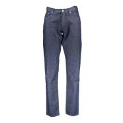 Denim Heren Jeans Blauw Zak Logo Gant , Blue , Heren