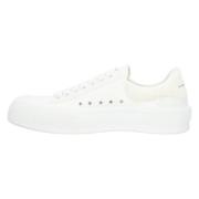 Canvas sneakers Alexander McQueen , White , Heren