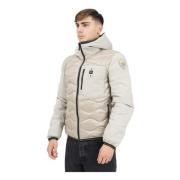 Beige Gewatteerde Jas Mannen Winter Blauer , Beige , Heren