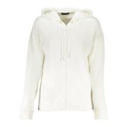 Witte Hoodie met Rits North Sails , White , Dames