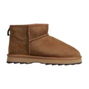 Dames Leren Winter Schoenen Emu , Brown , Dames