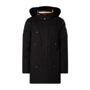 Heren Zwart Goud Shearling Parka Moose Knuckles , Black , Heren