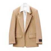 Beige Jassen met Logopatch Alexander Wang , Beige , Dames