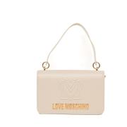 Stijlvolle Medium Tas met Bovenhandvat Love Moschino , Beige , Dames