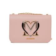 Schoudertas met verborgen sluiting Love Moschino , Pink , Dames