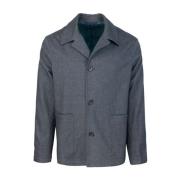 Casual Overshirt met Contrastvoering PS By Paul Smith , Gray , Heren