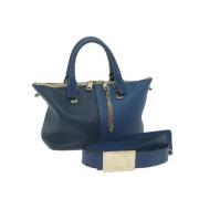 Pre-owned Leather handbags Chloé Pre-owned , Blue , Dames