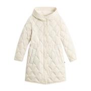 Melkachtige Room Parka Woolrich , Beige , Dames