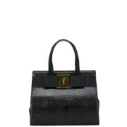 Pre-owned Leather handbags Salvatore Ferragamo Pre-owned , Black , Dam...