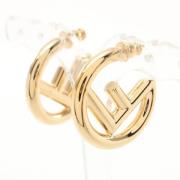 Pre-owned Metal earrings Fendi Vintage , Yellow , Dames