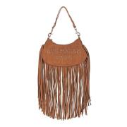 Delano Hobo Suède Handtas Rue Madam , Brown , Dames