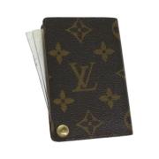 Pre-owned Coated canvas wallets Louis Vuitton Vintage , Brown , Dames