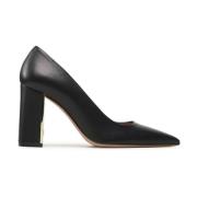 Zwarte Leren Pumps Gemaakt in Italië Hugo Boss , Black , Dames