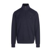 Blauwe Sweatshirt met Hoge Kraag Hugo Boss , Blue , Heren