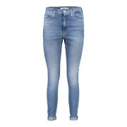 Blauwe Denim Jeans met 5 Zakken Tommy Hilfiger , Blue , Dames