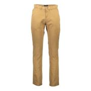 Beige Herenbroek met Applicatie Logo Lyle & Scott , Beige , Heren