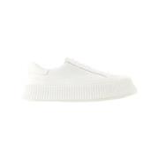 Leather sneakers Jil Sander , White , Heren