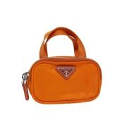 Pre-owned Nylon prada-bags Prada Vintage , Orange , Dames