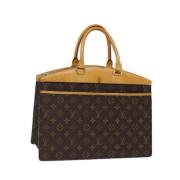 Pre-owned Canvas handbags Louis Vuitton Vintage , Brown , Dames