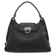 Pre-owned Leather handbags Salvatore Ferragamo Pre-owned , Black , Dam...