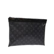 Pre-owned Canvas louis-vuitton-bags Louis Vuitton Vintage , Black , Da...