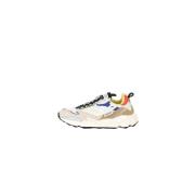 Speler Sneakers in Ripstop en Suède RUN OF , White , Heren